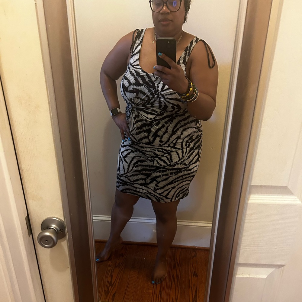 Kenneth Cole Black and White Dress